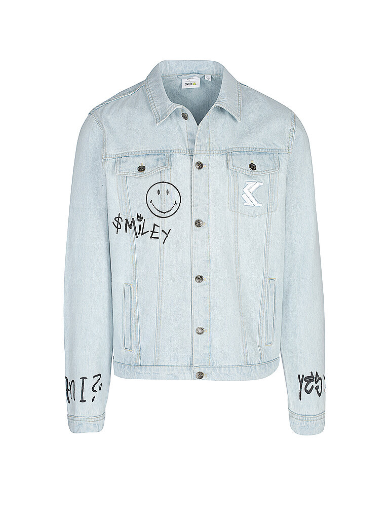 KARL KANI Jeansjacke Smiley® blau | XS